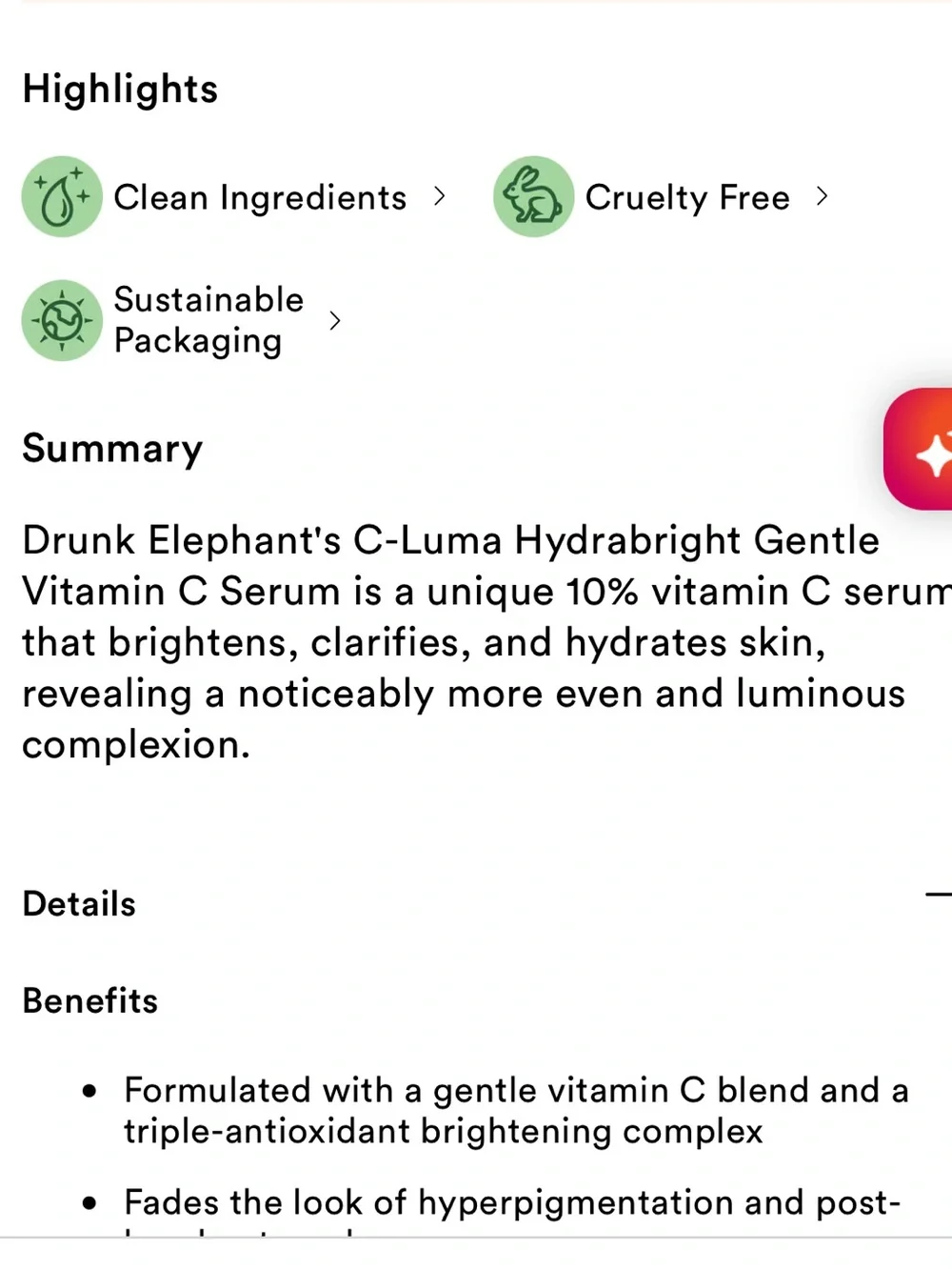 🆕 DRUNK ELEPHANT C-Luma Hydrabright Gentle Vitamin C Serum 1 OZ